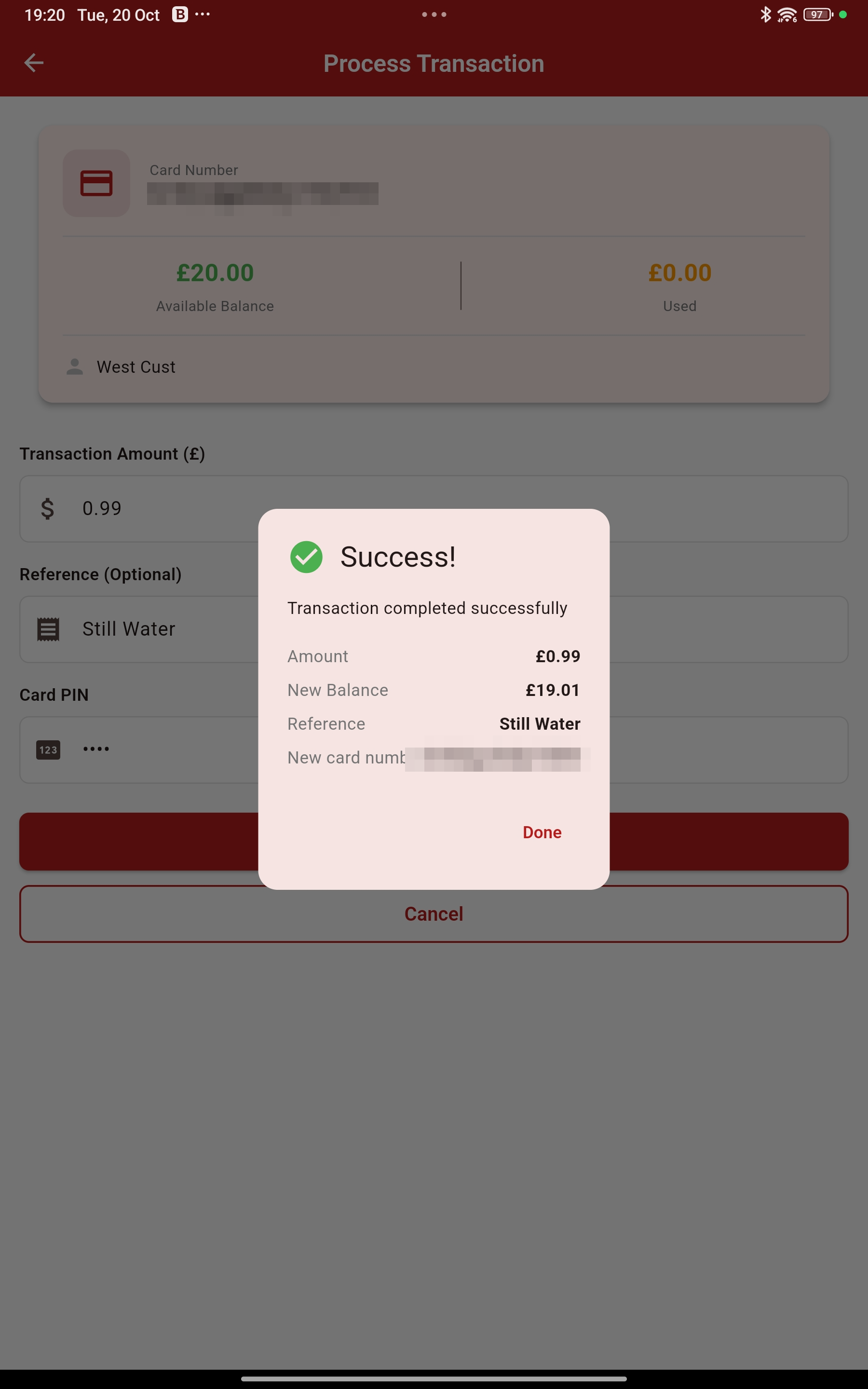 Cashier checkout